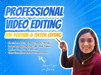 An Expert Video Editor | Youtube, Tik-Tok, Insta and Linkedin