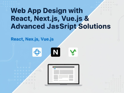 Web App Design with React, Next.js, Vue.js & Advanced JavaScript Solutions