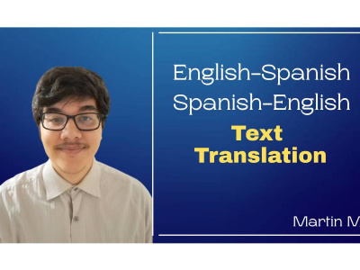 An english to spanish translation