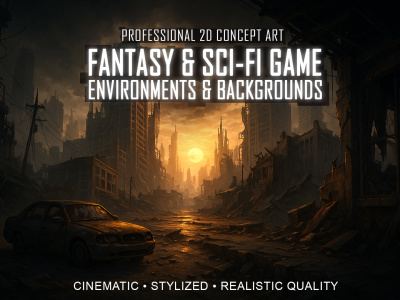 Fantasy & Sci-Fi Game Environments and 2D Background Design