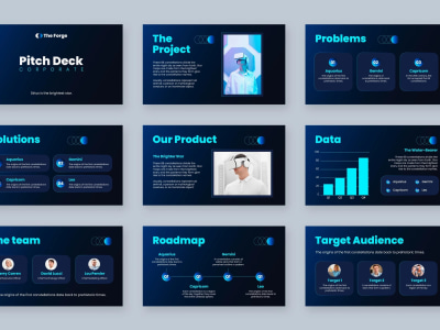 Professional Pitch Deck, PowerPoint Presentation Design and Google Slides
