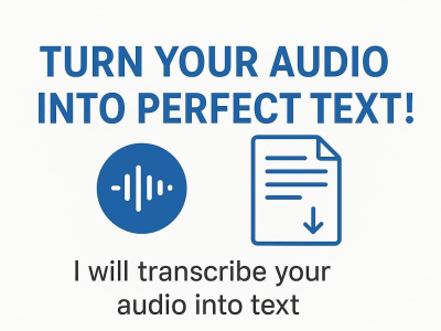Transcription, voice recording and tutoring in Italian and English