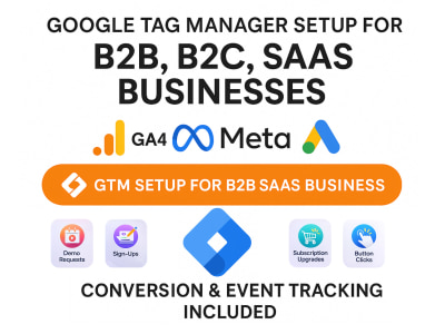 B2B SaaS Analytics Setup (GTM + GA4 Conversion Tracking)