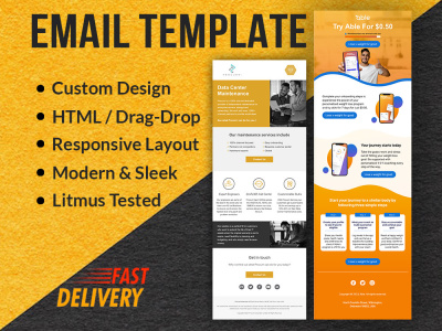 A high-converting HTML email template
