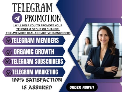 Telegram promotion, telegram marketing, telegram growth