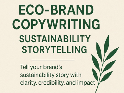 Eco-Brand Copywriting & Sustainability Storytelling