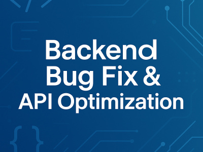 Professional backend/API bug fixes and performance improvements | Upwork