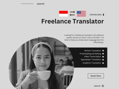 A reliable Bahasa Indonesia Translator and a fair deal. Hire me now!