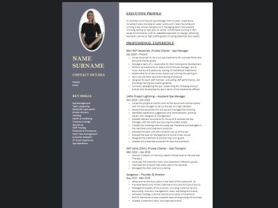 Design a modern, professional CV and cover letter