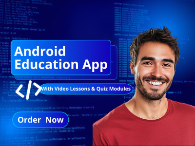 Android Education App with Video Lessons & Quiz Modules