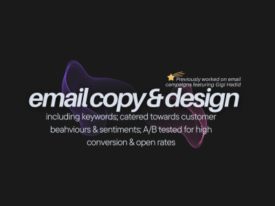 Email copy that engages & converts customers (re-engagement/welcome emails)