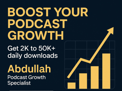 I will grow your podcast with real listeners and Apple ranking