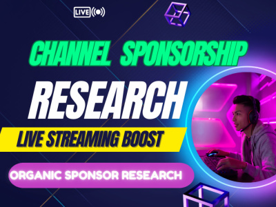 Sponsorship research and ads outreach for your brand and Twitch channel