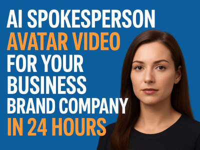 An ai spokesperson avatar video for your business brand in 24 hours