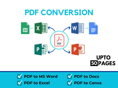 PDF to Word, PDF to Excel, PDF conversion, OCR, Typing
