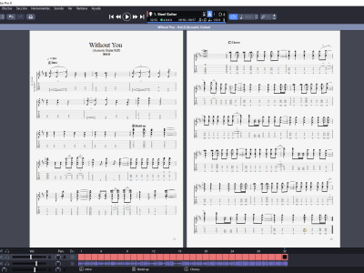 Pro-quality guitar tabs and sheet music