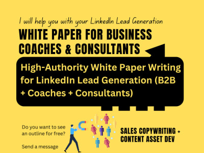 White paper for LinkedIn leads generation, B2B, Coaches, Consultant, SaaS