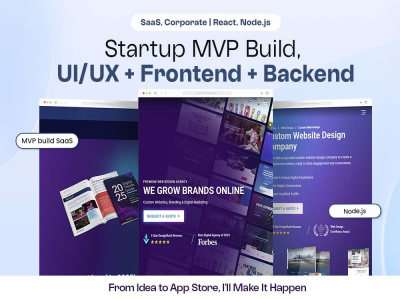 Startup MVP Build – UI/UX, Frontend & Backend | SaaS & FinTech | Upwork