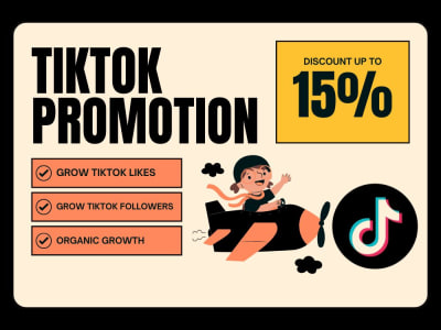 Organic TikTok promotion, TikTok marketing, TikTok video promotion