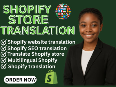 Fast 24-Hour Shopify Store Translation: Arabic, Dutch, English & German
