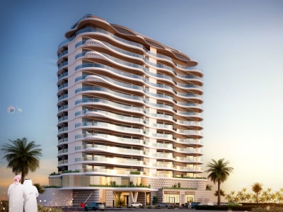 Photorealistic Hotel Building 3D Exterior Rendering | Hospitality Design