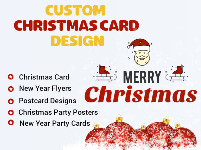 Christmas Card, Birthday Card, Wedding Invitations, New Year Card