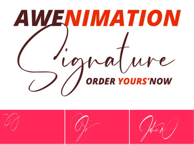 Elegant Handwritten Signature Animation –  Elevates Your Branding Presence!