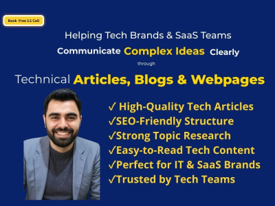 B2B Technical Content Writer | Tech article, Blog Post (SEO Optimized)