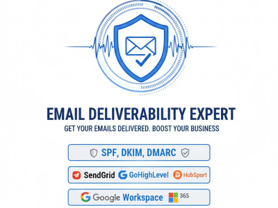 Email Deliverability Expert | SPF, DKIM, DMARC & DNS Configuration
