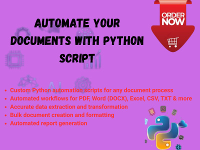 Automate your documents with Python | Upwork