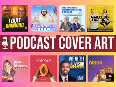 Design professional podcast cover art for spotify, apple podcast & Youtube