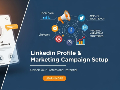 Linkedin profile optimization, ads, post, banner design, outreach 4 growth