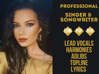 Professional singer, topliner and songwriter