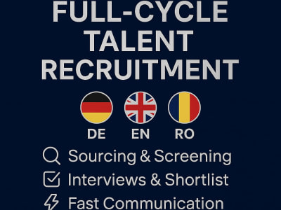 Candidate Sourcing & Pre-Screening for European Roles (DE/EN/RO)