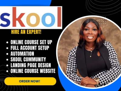 Skool online course, skool account setup ,skool community, and optimization