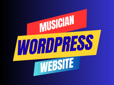 Custom Musician WordPress Website Design With Elementor Pro