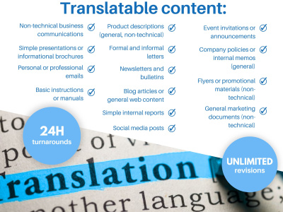 Spanish <> English Translation (Up to 1,000 words)