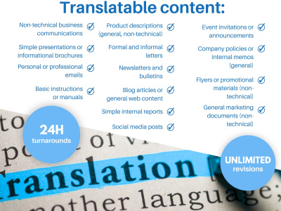 Italian <> English Translation (Up to 1,000 words)