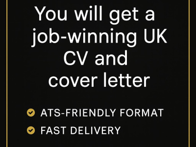 A rewritten, modern and ATS-friendly CV tailored to UK job standards