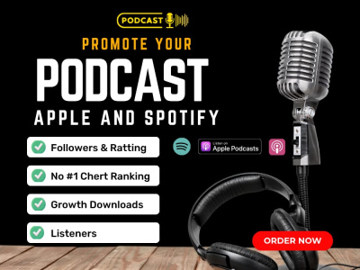 I will do promote your podcasts and help increase downloads