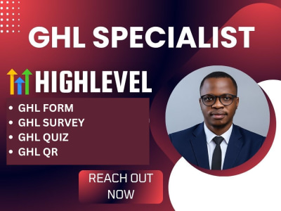 Gohighlevel form, quiz, survey, QR, Ai, funnel, website, automation, SAAS.