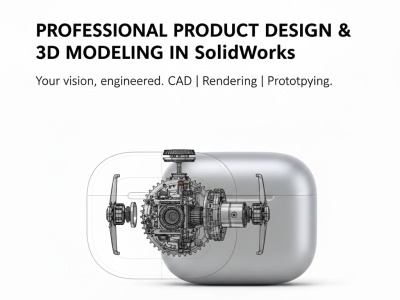 Professional product design and 3D modeling in SolidWorks