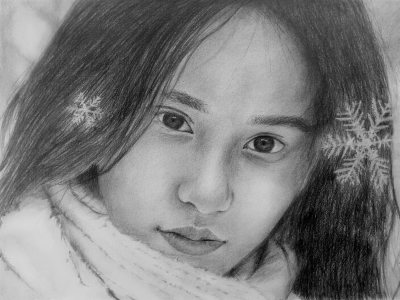 Realistic Hand-Drawn People Portrait | Graphite & Charcoal