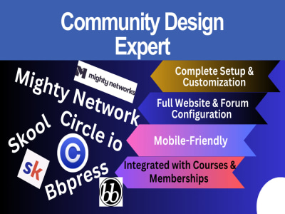 Community & E-Learning Platform Setup Mighty Networks, Circle Skool ...