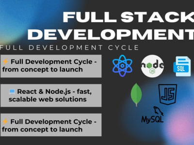 Full Stack Developer React | Full Stack Application Reactjs Node.js ...