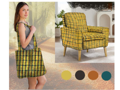 I can create unique textile designs and mock up