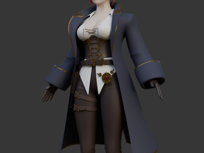 Cartoon 3D Character Design/Modeling/Texturing/Rigging