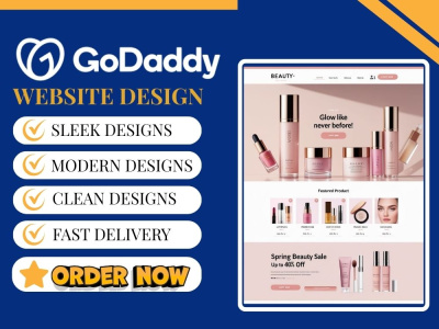 GoDaddy Website Design, GoDaddy Website Redesign, Landing Page development