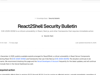 React and next.js malware removal and security audit
