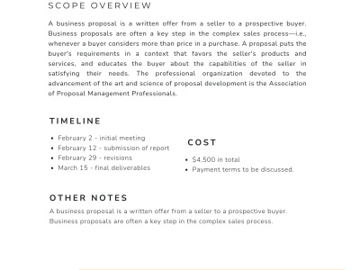 Professional Proposal Section Writing (Technical + Government +RFP/RFI/RFQ)